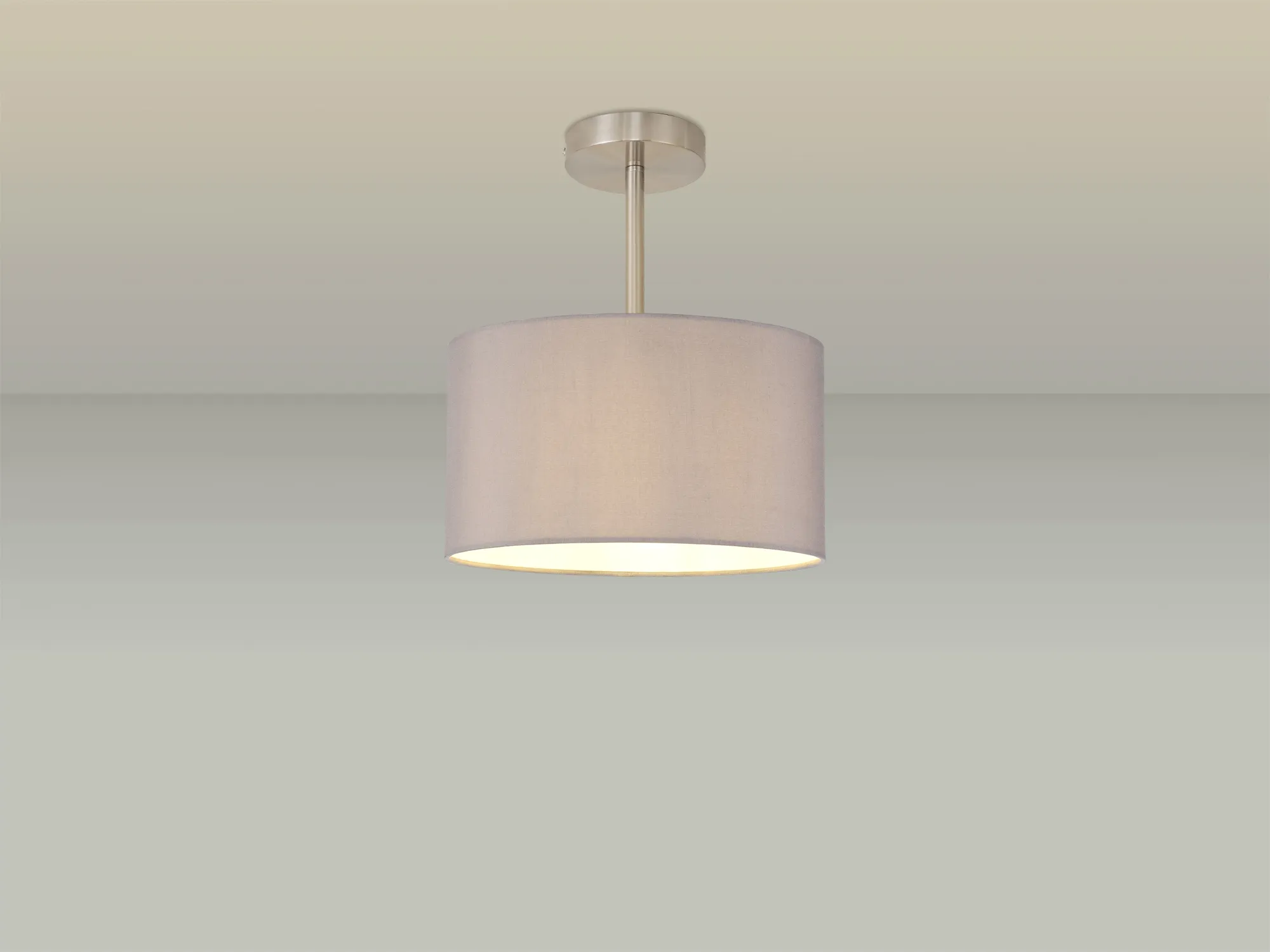 Baymont SN GR Ceiling Lights Deco Semi Flush Fittings